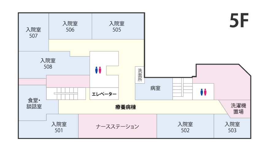 5階フロアマップ図